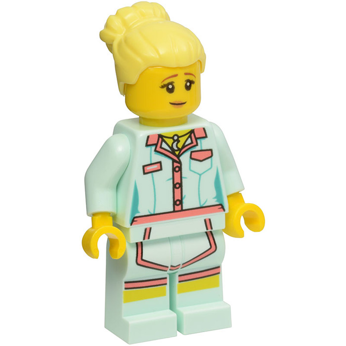 Lego Beine sand grün für Minifigur 970d45pb01 Hosen Patchwork Ragdoll Sally Neu 
