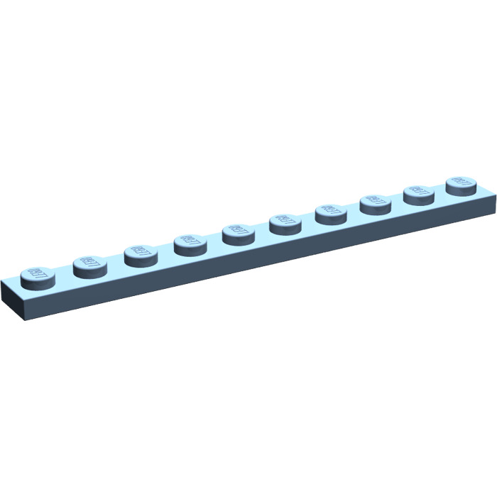 Lego 4x Platte 1x10 Dunkel Grau Dark Bluish Gray Plate 4477 Neuware New 