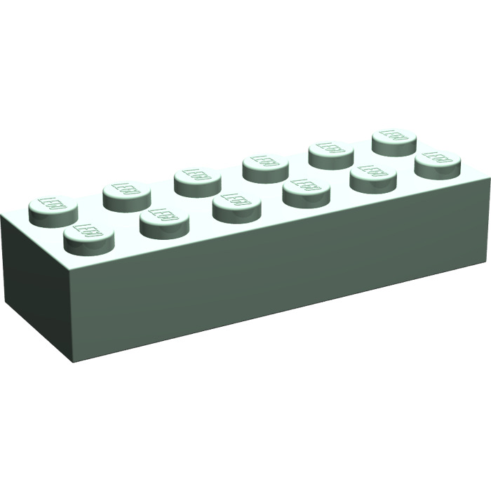 LEGO Vert sable Brique 2 x 6 (2456 / 44237)