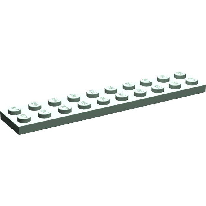 10 Lego Platte Platten 2x10 neu-hellgrau NEU 3832 