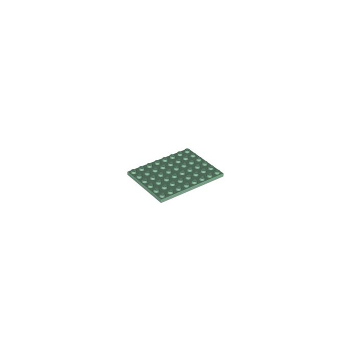 14 LEGO Sand Green Plate 6 x 6 