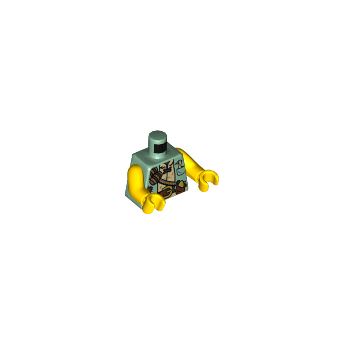 LEGO Sand Green The Giant Minifig Torso (76382) | Brick Owl - LEGO ...