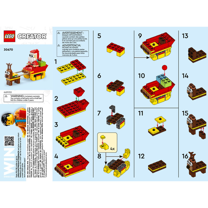aページ LEGO Santa's Sleigh Ride Set 30670 Instructions | Brick Owl
