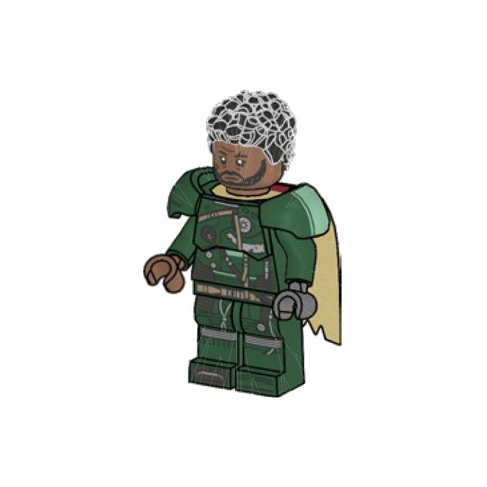 LEGO Saw Gerrera with Black Coiled Hair and Cape Minifigure Comes In ...