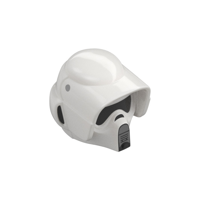 LEGO Scout Trooper Helmet with White Shell (50046) Brick Owl