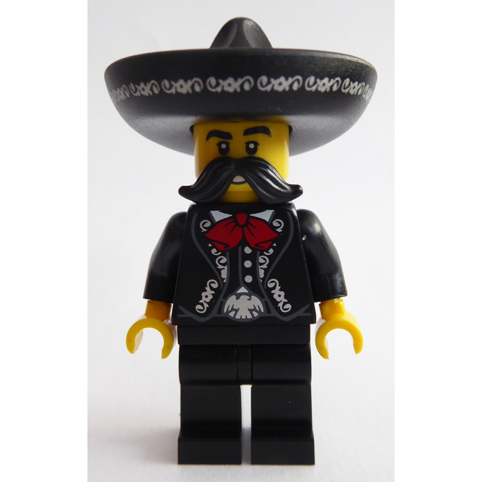 8 X Moustache Noir Lego personnages