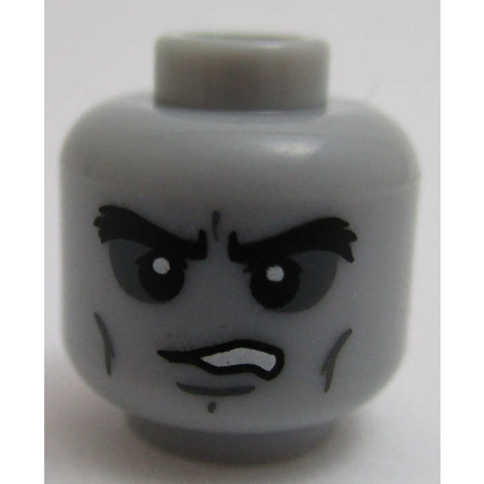 LEGO Shade - Master of Shadow Minifigure Head (Recessed Solid Stud ...