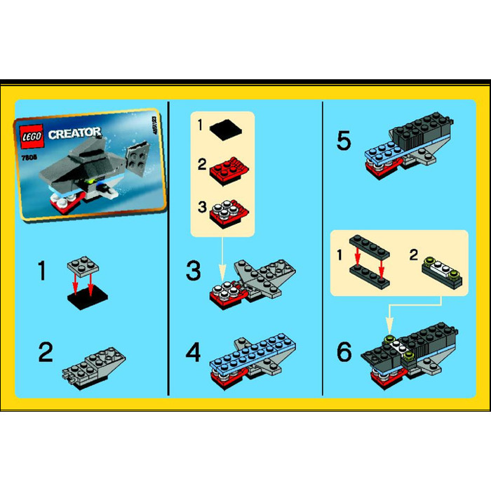 Larry Belmont nederlag radikal LEGO Shark Set 7805 Instructions | Brick Owl - LEGO Marketplace