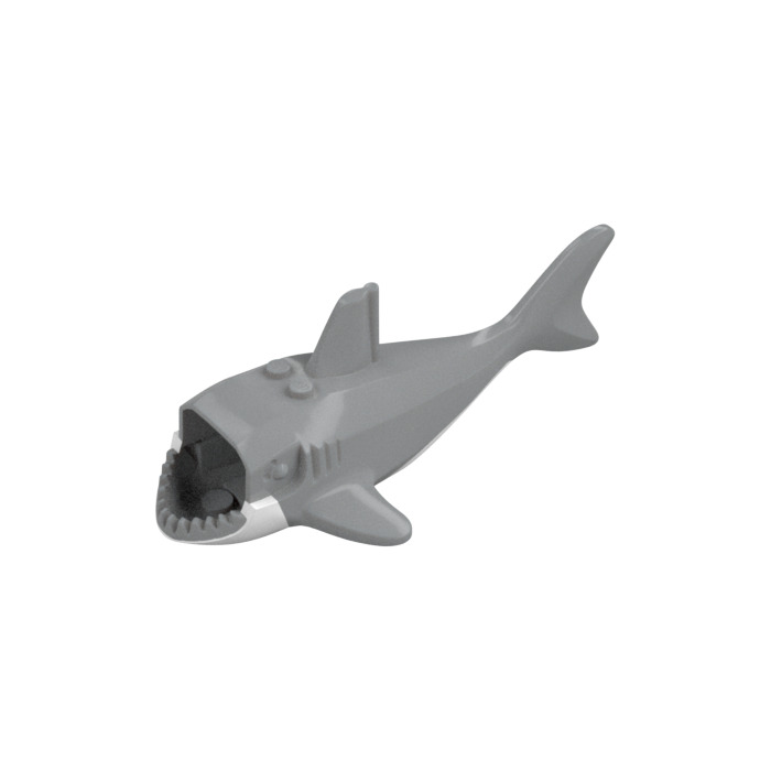 LEGO Shark with White Underside (Curved Mouth Edge) (104652