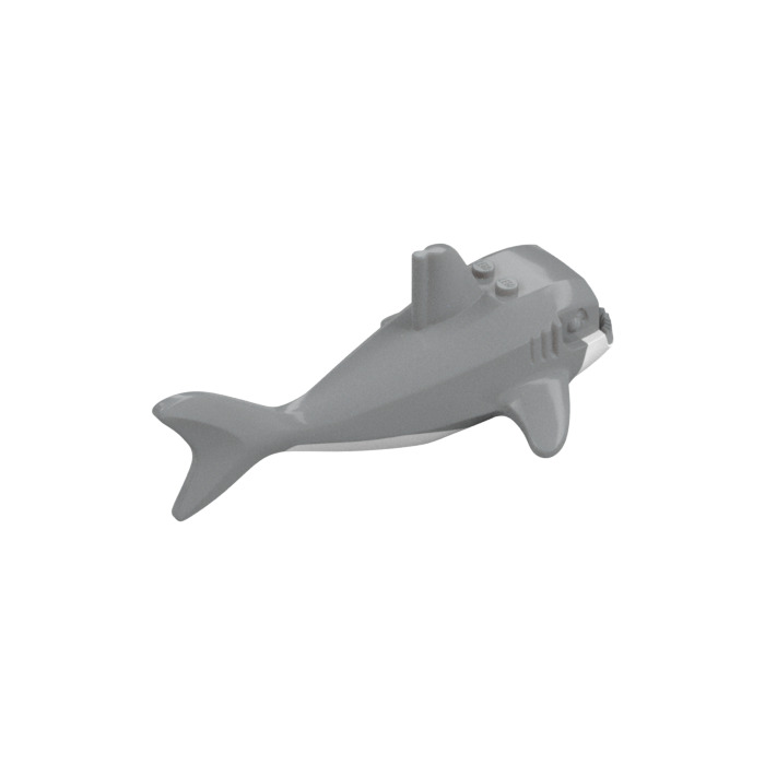 LEGO Shark with White Underside (Curved Mouth Edge) (104652