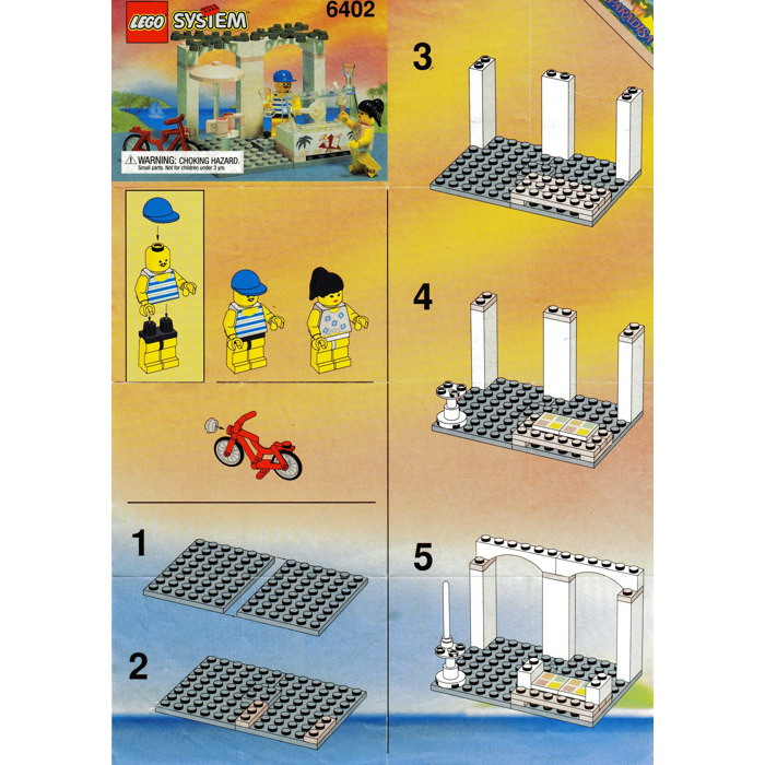 Recite Faldgruber repertoire LEGO Sidewalk Café Set 6402 Instructions | Brick Owl - LEGO Marketplace