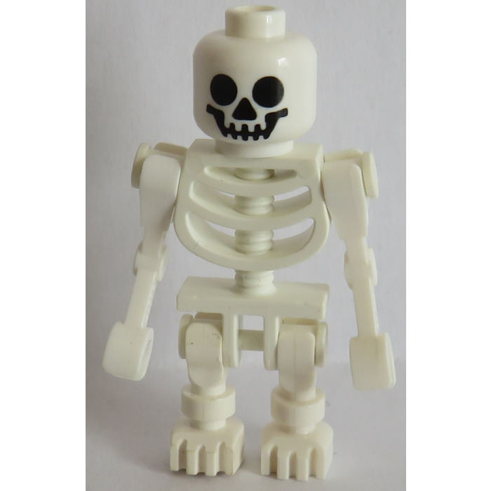 LEGO White Skeleton Minifigure with Swivel Arms Halloween NEW Lot of 2
