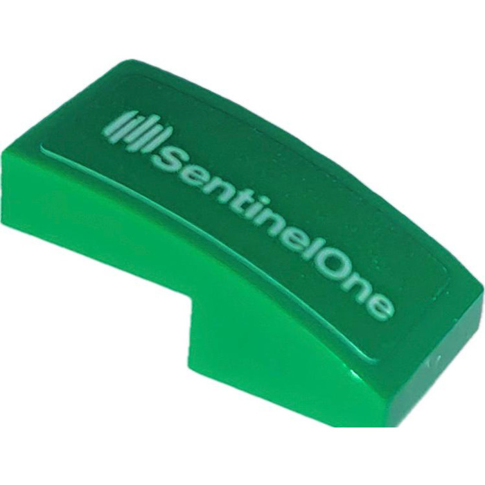LEGO Slope 1 x 2 Curved with SentinelOne (Left Side) Sticker (3593 ...
