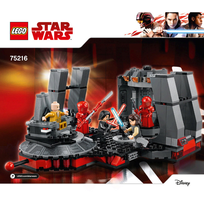 LEGO Snoke s Throne Room Set 75216 Instructions Brick Owl LEGO