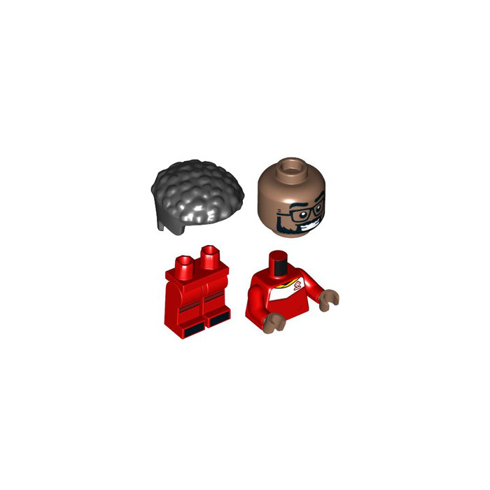 LEGO Soccer Player Male Black Coiled Hair With Straight Sides lego-soccer-player-male-black-coiled-hair-with-straight-sides