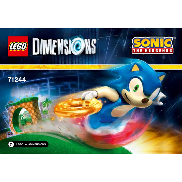 Tag Sonic Lego Dimensions (compatível 71244 Level Pack)