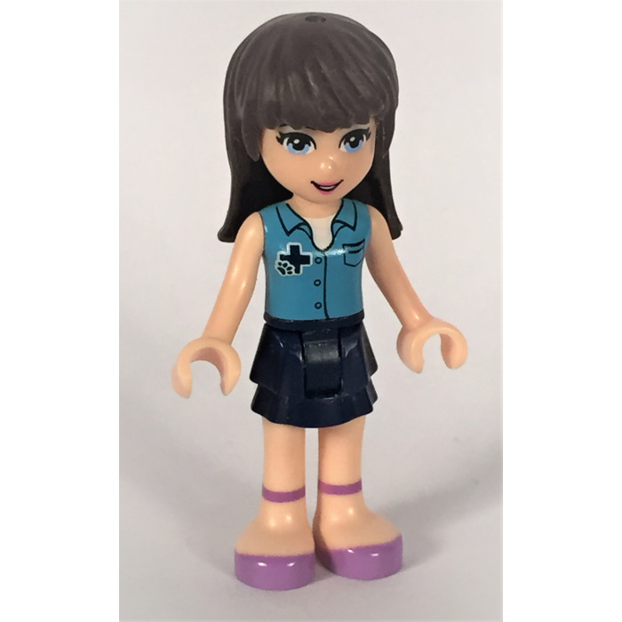 LEGO Friends Skirt with Side Wrinkles with Gray boots (11407)