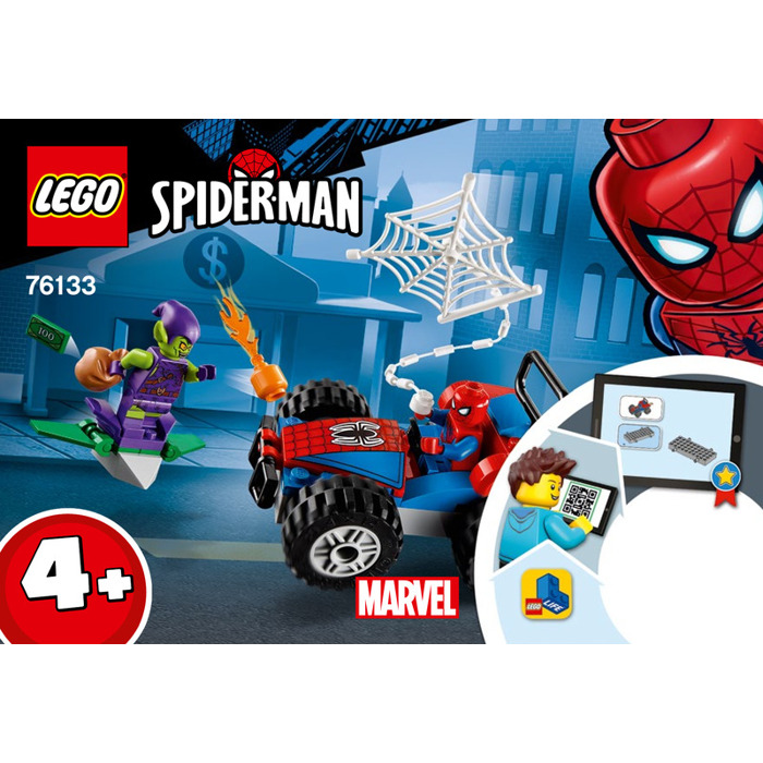spiderman lego car chase