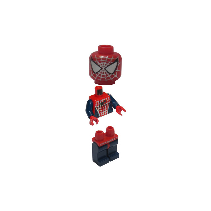 Lego MINIFIGURE Spider-man 3 Dark Blue Arms and Legs, Silver