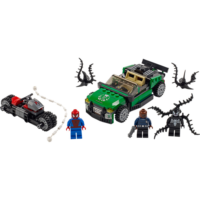lego spiderman cycle chase