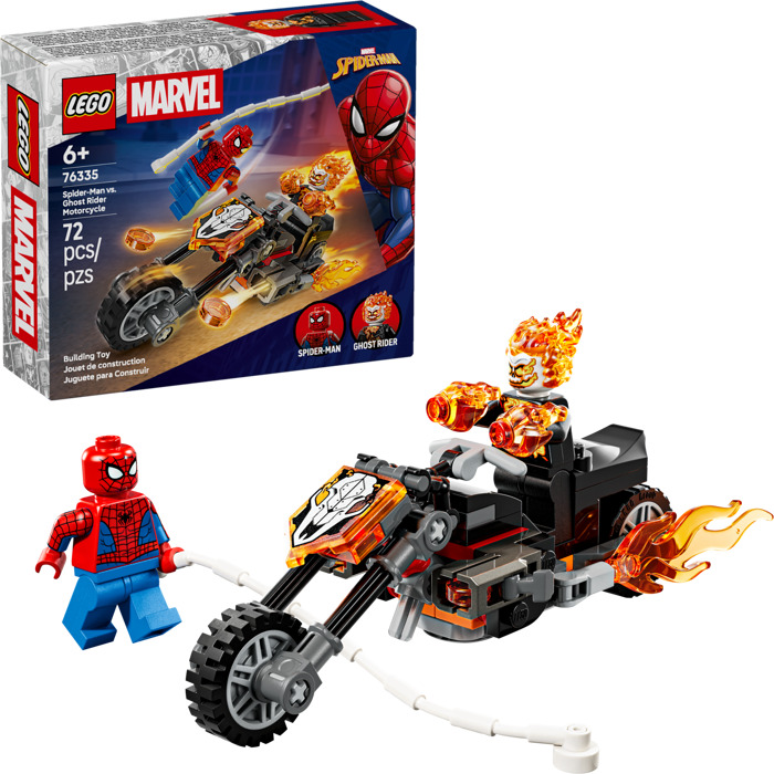 LEGO Spider-Man vs. Ghost Rider Motorcycle Set 76335 | Brick Owl