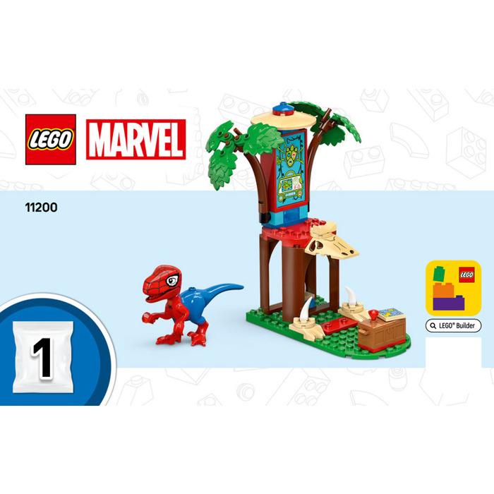 LEGO Spidey and Gobby's Raptor Battle at Tree House HQ Set 11200 ...