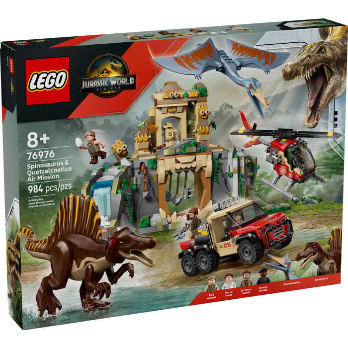 中国軍　フルセット LEGO Spinosaurus & Quetzalcoatlus Air Mission Set 76976 | Brick