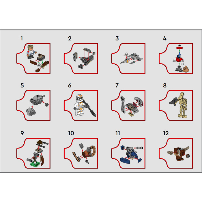 LEGO Star Wars Advent Calendar 2023 Set 75366 1 Instructions Brick