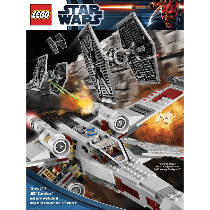 LEGO Star Wars POSTER Tie Fighter X-Wing Starfighter & 2012 Minifigures Gallery 