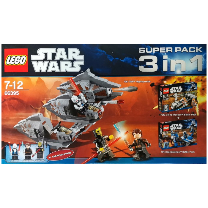 LEGO Star Wars Asajj Ventress minifigure from set 7597 including twin lighsabers 