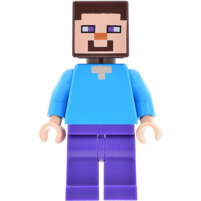 minecraft steve lego minifigure