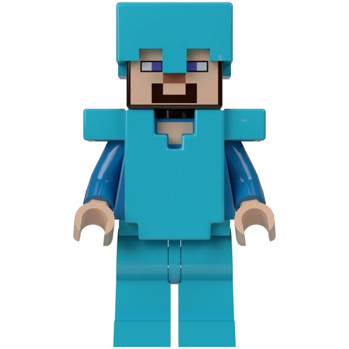 LEGO Steve with full diamond armor Minifigure | Brick Owl - Marketplace