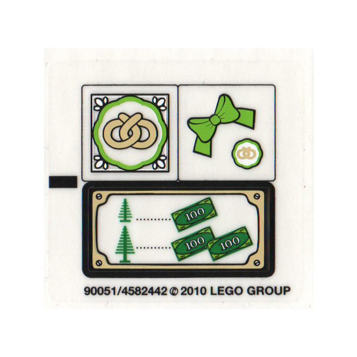 Custom Replacement Stickers for Lego 10216 Winter Village Bakery