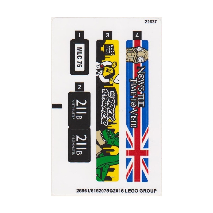 26661/6152075 NEW LEGO Sticker Sheet for Set 40220 