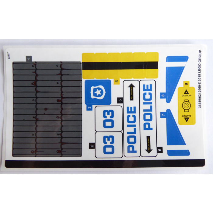 1976 Custom/precortadas pegatina/sticker compatible con lego ® 1601 Legoland conveyance