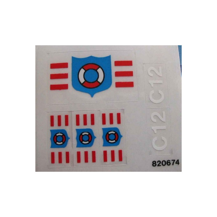 Lego® Custom Transparant Pre-Cut Sticker for Coast Guard 6353 Coastal Cutter 