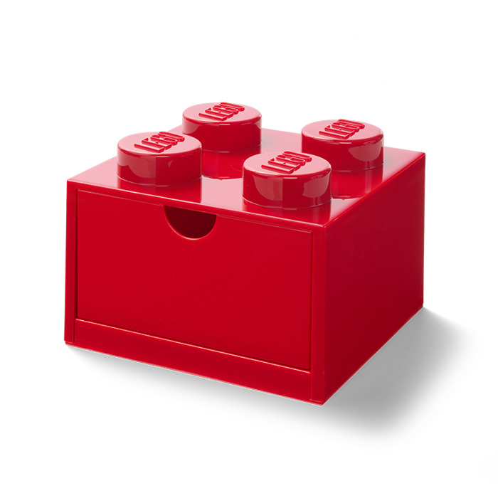 LEGO Storage brick drawer 4, Red (5006140) Brick Owl LEGO Marketplace