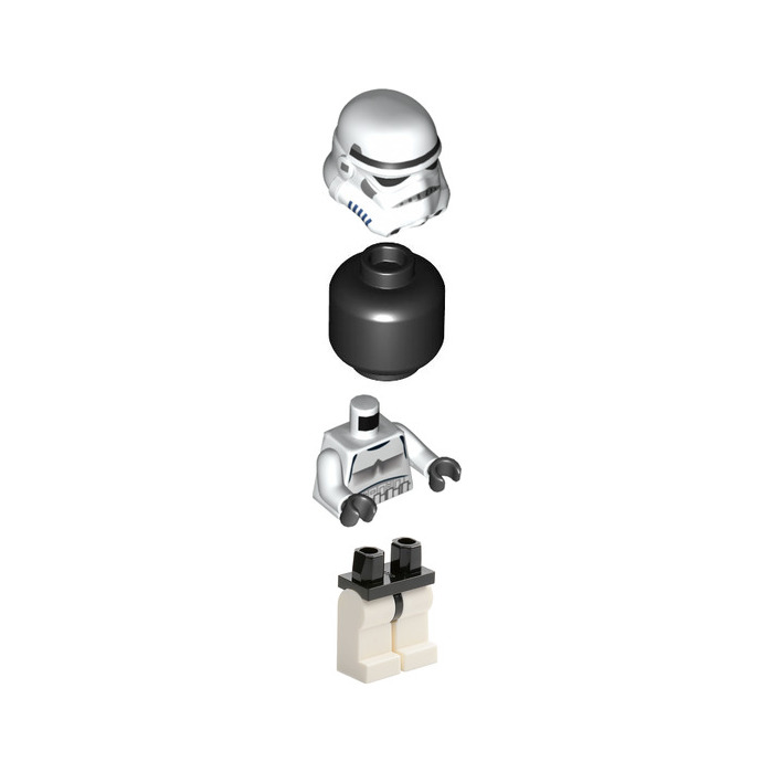 LEGO Stormtrooper with White Pauldron, Re-Breather, Dirt Stains, Printed  Head Minifigure