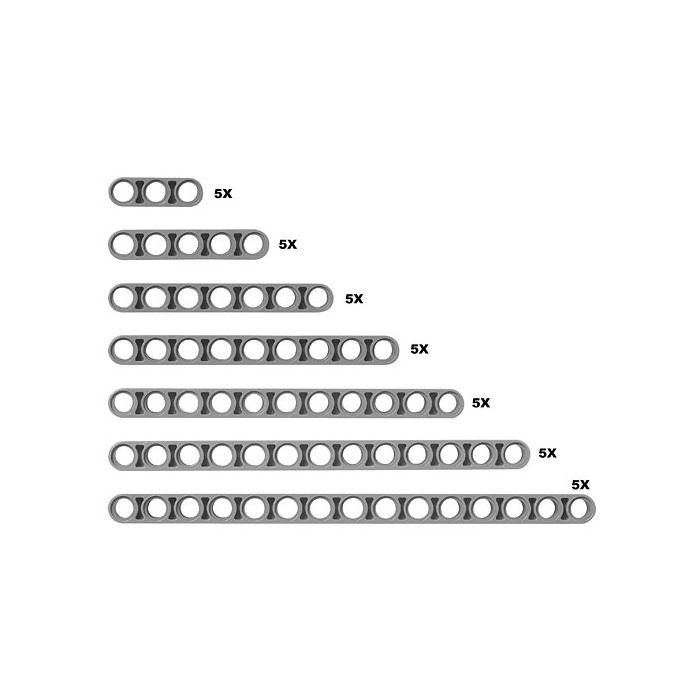 LEGO Studless Technic Beams Set 991402 Brick Owl LEGO Marketplace lego-studless-technic-beams-set-991402-brick-owl-lego-marketplace