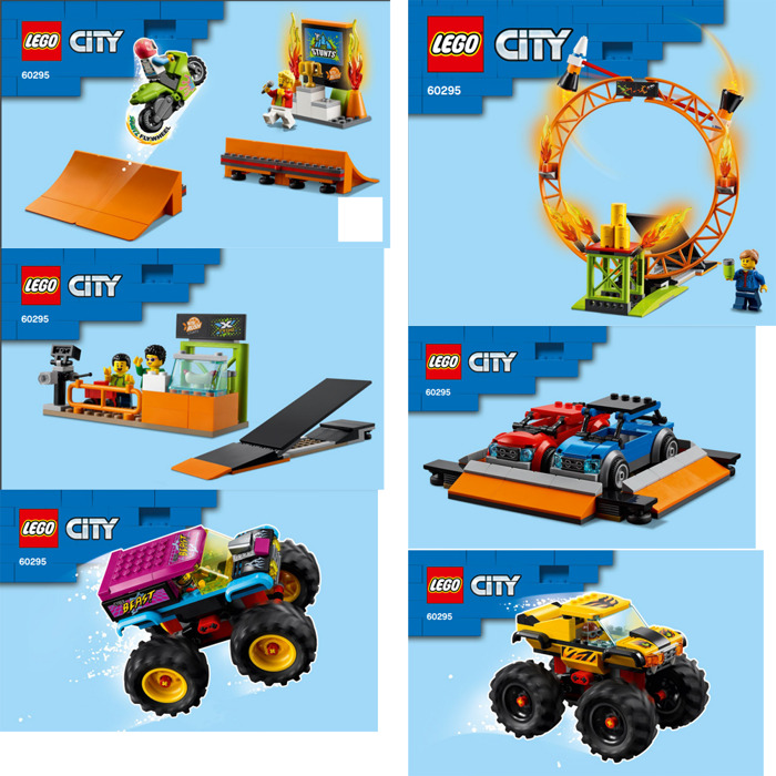 LEGO Stunt Show Arena | Owl Brick LEGO Set Instructions Marketplace 60295 