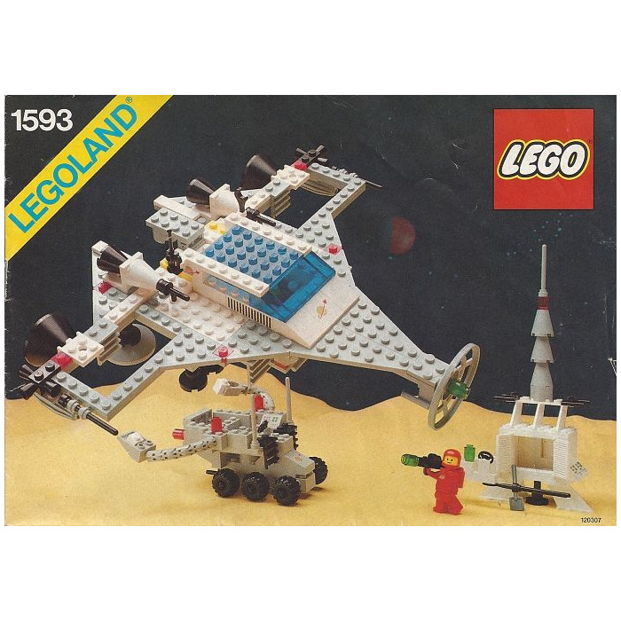 LEGO 2 X Aile 4596 vieux gris clair 4x2 Classic Space 