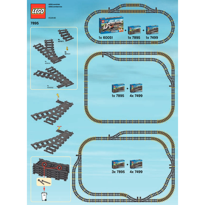 LEGO Switching Tracks Set 7895 Instructions Set | Brick Owl - LEGO ...