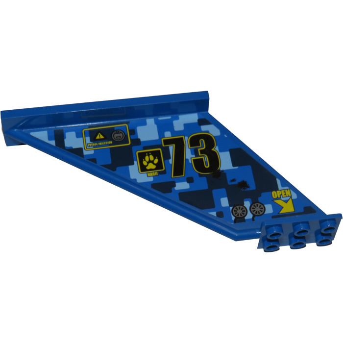 Lego queue 12 x 2 x 5 avec 73 camo paterne et griffe droite