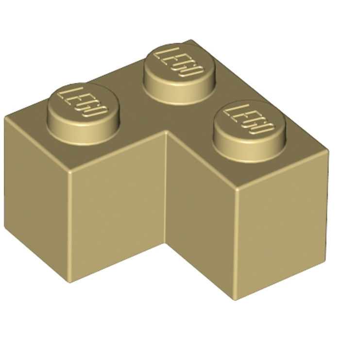 10X Lego® 2357 Basic Ecksteine Winkelsteine Brick Corner Beige Tan NEU 