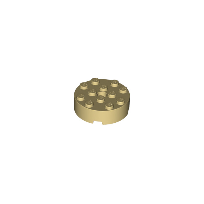 LEGO Parts NEW Pack of 1 Brick Round 4x4 with Hole 87081 TAN