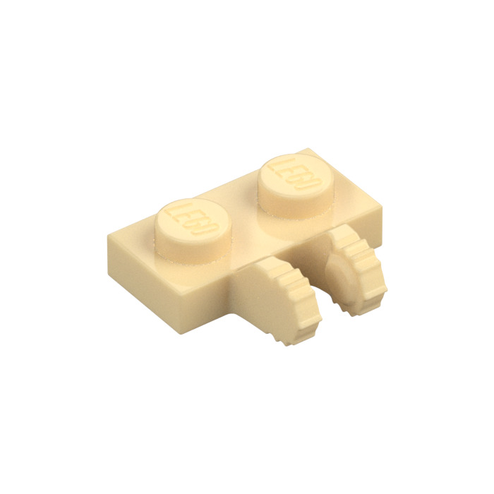 LEGO Tan Hinge Plate x with Dual Fingers (50340 60471