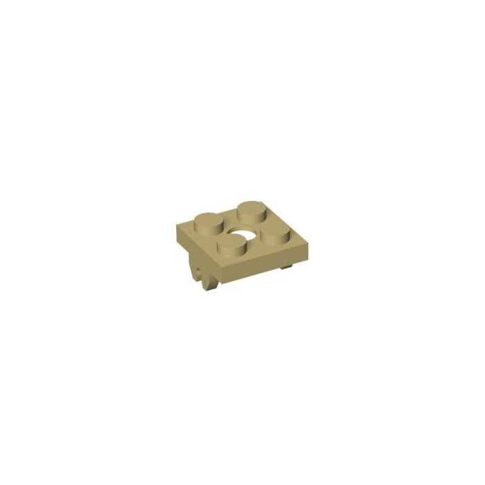Lego Tan Magnet Holder Plate 2x2 Bottom w/ Magnet set 10030