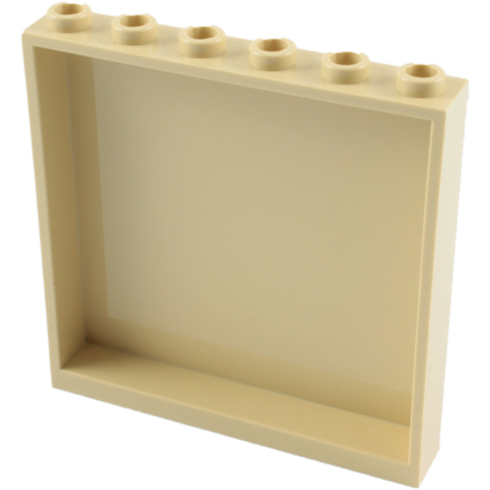 59349 1x6x5 dans Tan-Beige Lego City 1x muraux fenêtre élément 