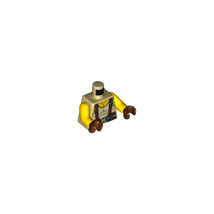 lego minifigure tan torso