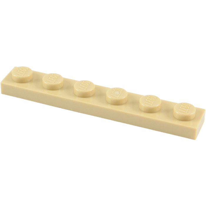 LEGO® 10Stk Platte Basic 1x6 gelb 3666